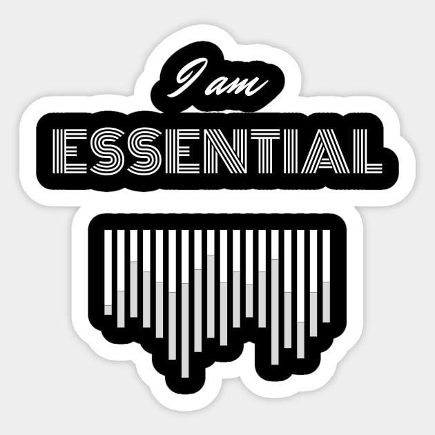 I AM ESSENTIAL Sticker by DOGwithBLANKET